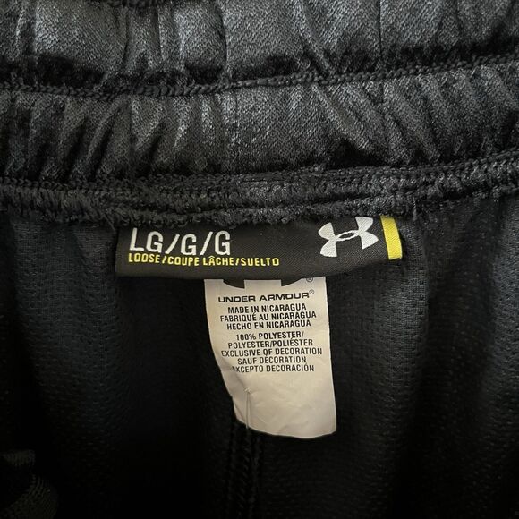 Under Armour Black HeatGear Basketball Shorts Loose Fit Men's Size Large NWT - Picture 5 of 11